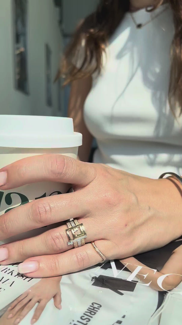 Thin Trio Rings